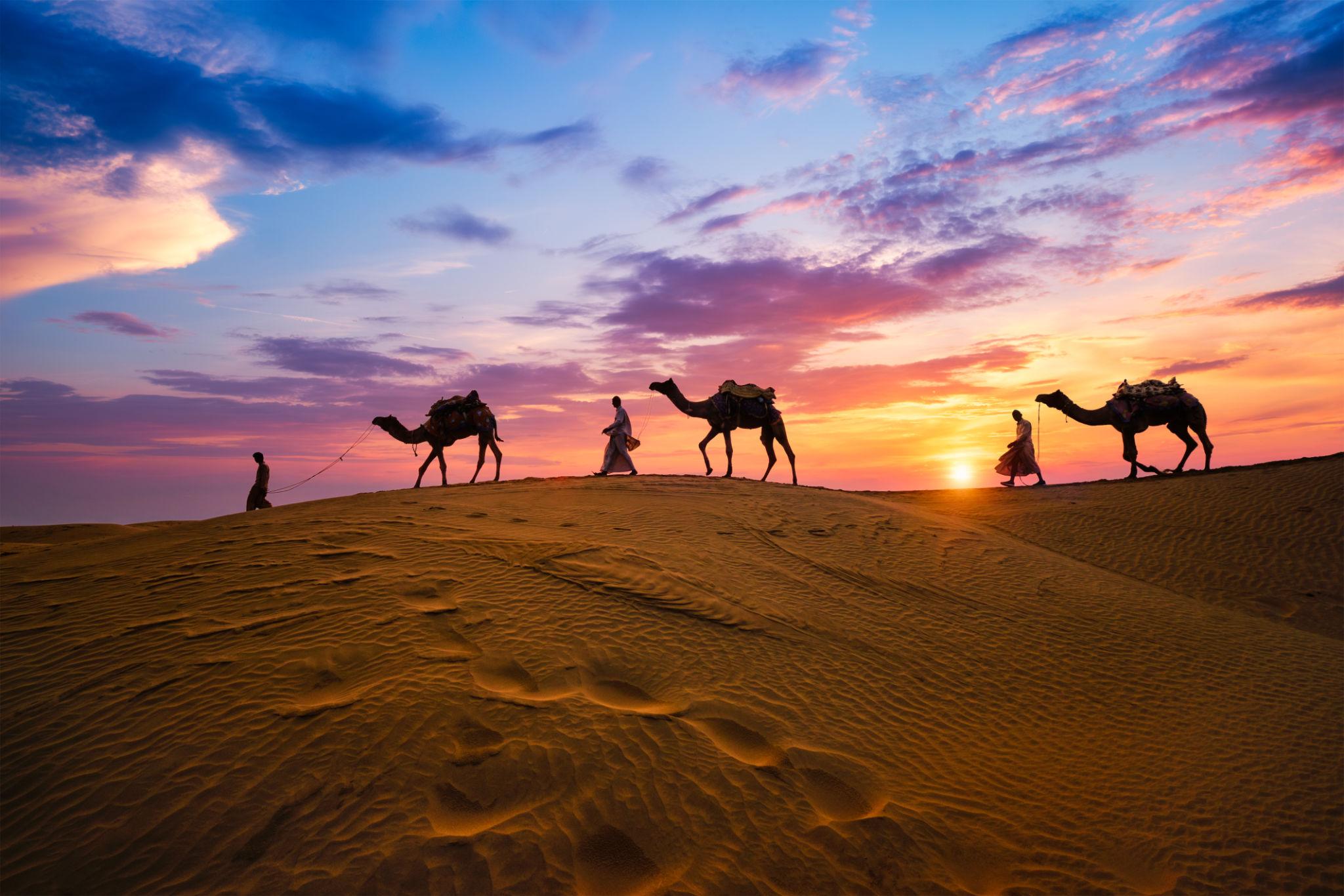 Camel safari Thar Desert Jaisalmer