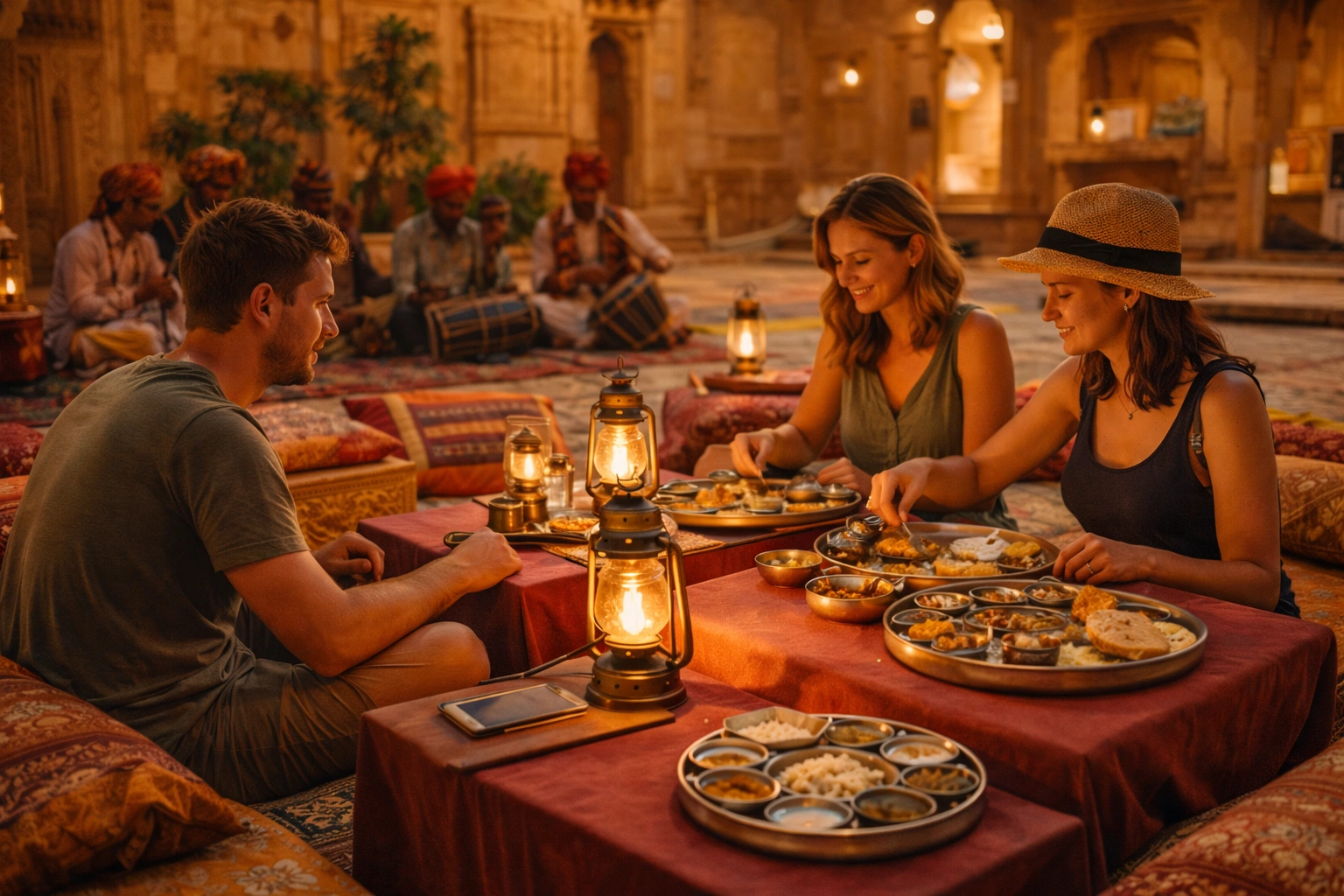 Traditional Rajasthani thali cultural dining